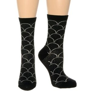NEW Noir Mermaid Scales Socks in Black